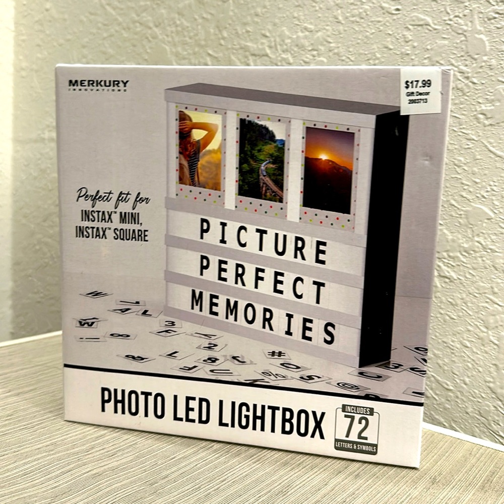 Instax mini camera photo LED light box